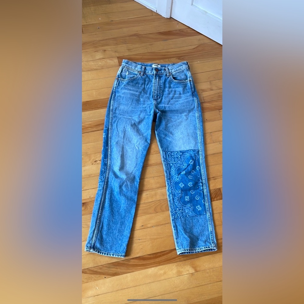 Wrangler Wild West 603 Patchwork Jean in Laser Bandana